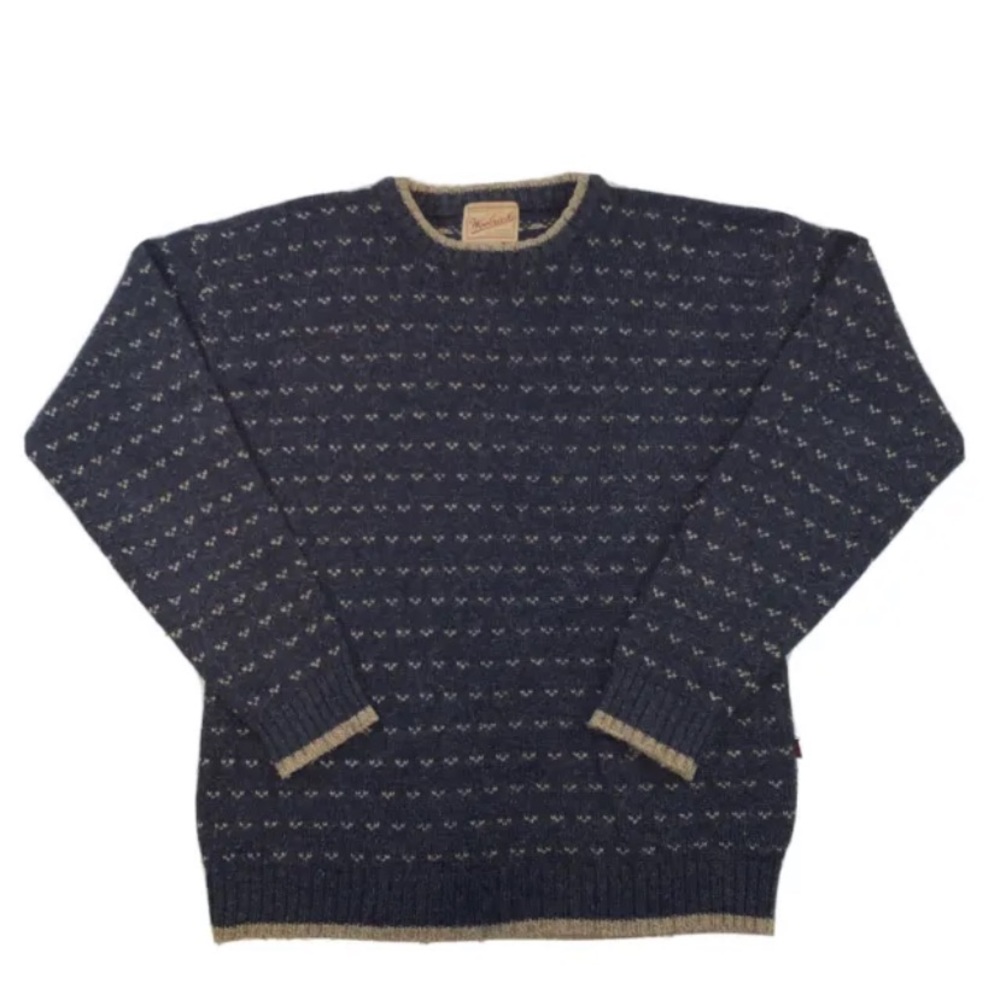 Vintage Woolrich Agate Crewneck Pullover Sweater Mens Size Medium Wool Blend